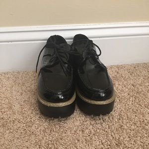 Platform Black Oxfords 🖤